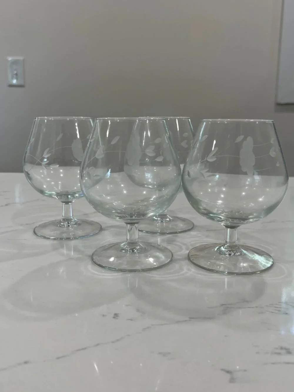 Vintage Princess House Brandy Glass Heritage 1980'S Set of 4 NWB